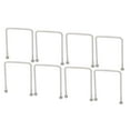 thumbnail image 1 of Unique Bargains 8pcs M4 50mm Inner Width 304 Stainless Steel Square U Bolt w Hex Nut Washer, 1 of 1