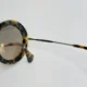 thumbnail image 2 of MIU MIU SILK NOIR MU08RS Round Brown Havana Gold Runway Sunglasses 08R Authentic, 2 of 6