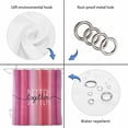 thumbnail image 4 of Valentine's Day Shower Curtain, Waterproof Shower Curtains for Bathroom, Valentines Pink Gradient Striped Romantic Washable Fabric Bathtub Curtain Set Bath Decor with 12 Hooks 48"x72", 4 of 8