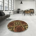thumbnail image 4 of Ahgly Company Machine Washable Indoor Rectangle Transitional Light Brown Area Rugs, 6' x 9', 4 of 7