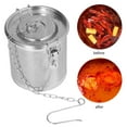 thumbnail image 4 of Stainless Steel Seasoning Bag, Easy Slag Filtering High Temperature Resistant Fine Mesh Stainless Steel Spice Filter With Hanging Chain For Restaurant 0.3L,0.7L,1.3L, 4 of 8