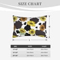 thumbnail image 6 of Bixox Black Cow Print Printed Pillow Protector,Super Soft Ideal for Home,Guests,Rentals - 20"x30", 6 of 8