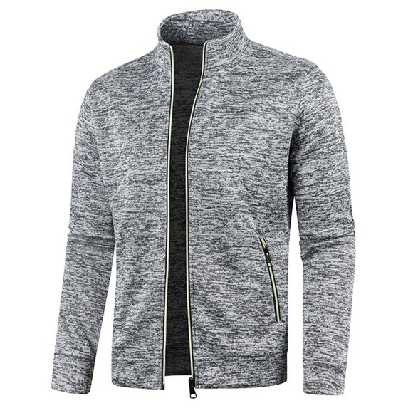 EGNMCR Men's Puffer Jacket Autumn Slim Fitting Thin Velvet Outdoor Hiking Jacket with Pockets Casual Solid Color Stand Collar Zip Up Lightweight Overcoats Windbreaker