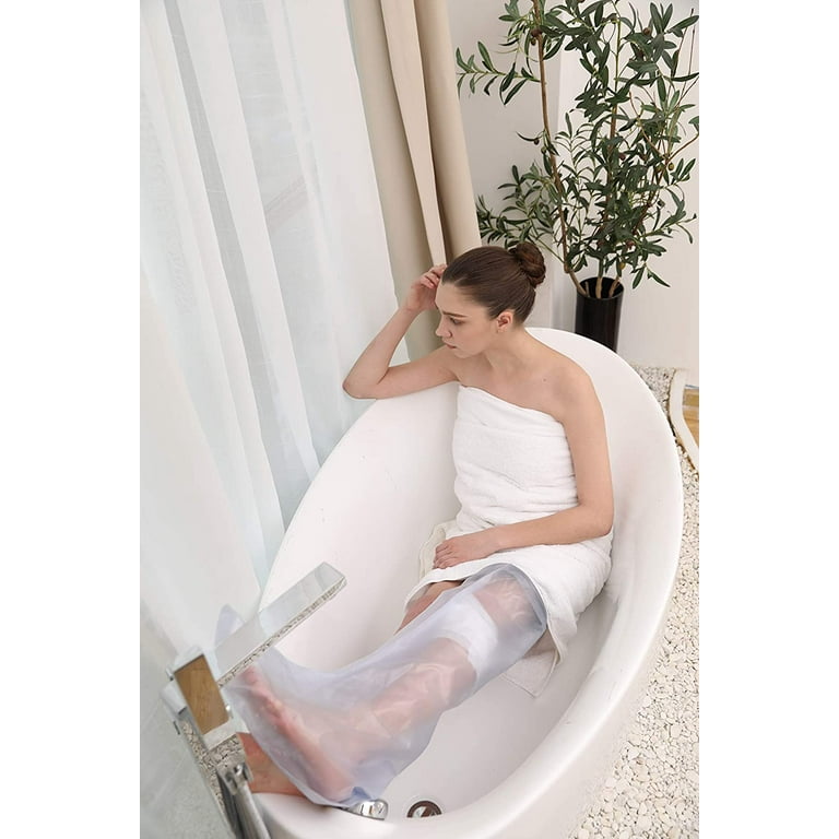  Adult leg cast protector for shower, Waterproof TPU