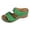 Green, variant on Slides for Women Bohemian Hollow out Orthopedic Walking Sandals Summer Casual Slip on Platform Wedges Green Size 9.5