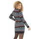 thumbnail image 2 of Brave Soul - Vestido Navideño Diseño Fairisle para Mujer (Azul Marino/Multi), 2 of 2