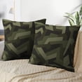 thumbnail image 3 of LALILO Throw Pillow Covers Geometric Modern Military Urban Stock Cushion Cover 18" x 18", 2 Pack, 3 of 6