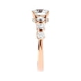 thumbnail image 2 of 3.00Ct Classic Round Cut Moissanite Diamond Anniversary Ring for Women in 14K Rose Gold Size 11 (D/VVS1) by Diamond-Capitals, 2 of 8