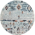 thumbnail image 2 of Rugs.com Morocco Collection Rug – 4 Ft Round Light Blue High-Pile Rug Perfect For Kitchens, Dining Rooms, 2 of 9