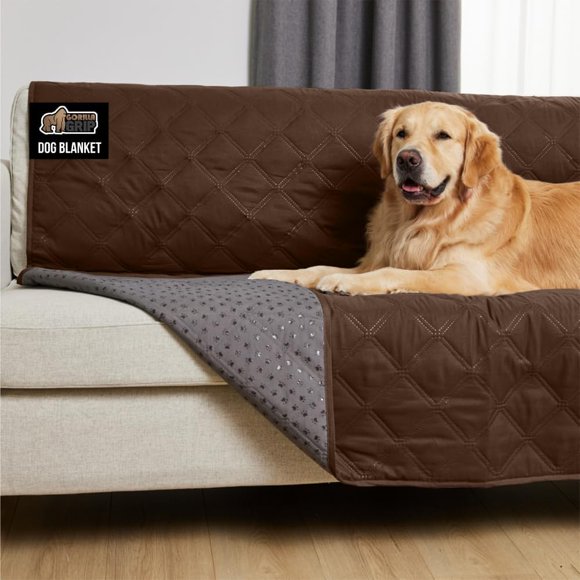100% Waterproof Dog Blanket 52X82, Essential Blanket for Medium Pet Dogs, Cats, Leak-proof and Anti-Slip Sofa Cushion Protective Cover