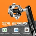 thumbnail image 6 of BUCKLOS SPD Clip Pedals MTB Mountain Bike Clipless Dual Sided Pedals - Road Bike Sealed Bearing Bicycle Clips in Pedal Compatible with Shimano SPD Cleats (9/16" Aluminum), 6 of 6