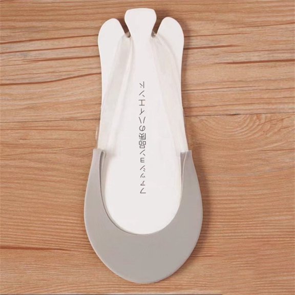 WHEANG Toe Topper Socks for Women Half-toe Socks Ultra Low Non Slip Hidden Cotton Nylon Summer Socks Thin Liner Socks for High Heels No-show Socks for Women Heels Grey A 2026 Sales Under $1