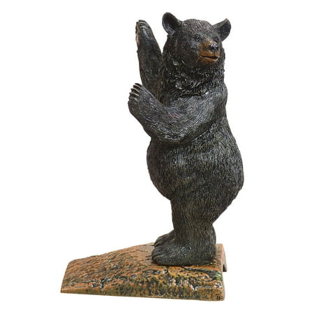 Black Bear Cabin Doorstop Outdoor Decor Black Bear Cabin Doorstop Outdoor Decor