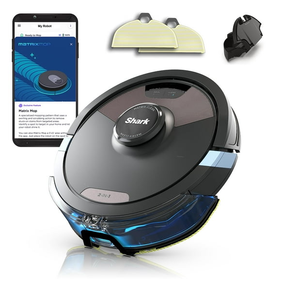 Robot aspirador Shark RV2620WD AI Ultra con mopa, color negro