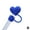 Deep Blue, variant on Silicone Heart Straw Cover for Cup,Valentines Reusable Heart Straw Toppe,10Mm/0.4Inch Straw Tip Lid Protector For 30/40Oz Cup Accessories,Valentines Day Funny Gifts