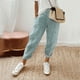 thumbnail image 1 of WILLBEST Pantalones Casuales para Mujer: Pantalones Holgados de Cintura Alta con Bolsillos y Cordones, con Diseño de Patchwork a Rayas, para Uso Diario y Relax. Chica, 1 of 4