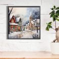 thumbnail image 1 of Pintura de diamante 5D DIY, taladro redondo completo, Kit de calle de invierno nevado, decoración del hogar FLhrweasw Nuevo, 1 of 9