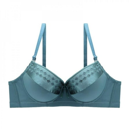

Hazel Tech European And American Pure Color Simple Comfortable Small Chest Gathered Adjustable Girl Underwear