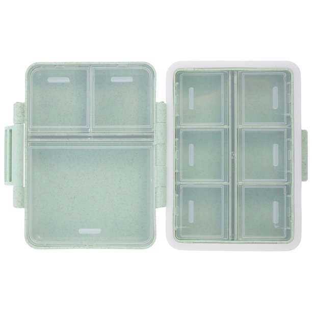 KAKOWELY Estuche Para Suministros De Medicina Portátil Resistente Y Compacto En Color Verde Claro