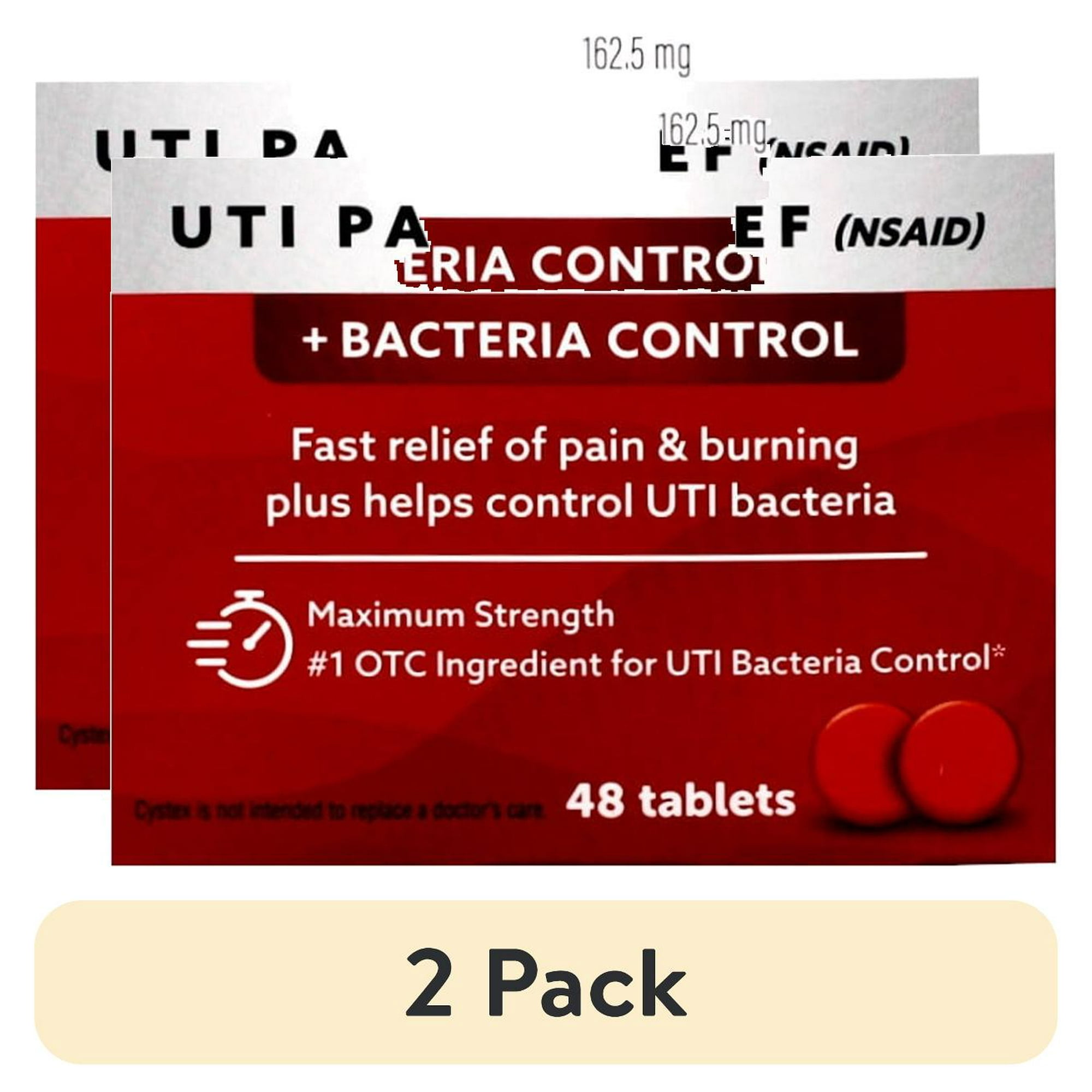 (2 pack) Cystex Urinary Pain Relief Tablets 48 Tablets Each