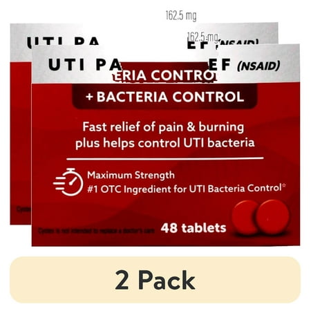 (2 pack) Cystex Urinary Pain Relief Tablets 48 Tablets Each