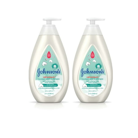 Johnson's CottonTouch Baby Wash & Shampoo, Twin Pack, 2 x 27.1 fl. oz