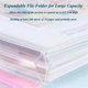thumbnail image 5 of Paquete de 48 Sobres de Plástico, Bolsillos para Carpetas de Anillas 3/4/11, Organizador de Documentos Expandible con Botón A Presión y Etiqueta, 5 of 5