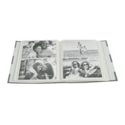 New View Gifts Grey Stripe Photo Album with Framed Front, Holds 208 4x6 Photos
