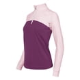 thumbnail image 4 of Dapplebay Lady 1/4 Zip Riding Top-Light Pink/Plum, 4 of 5