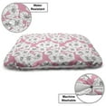 thumbnail image 3 of Cherry Blossom Pet Bed, Hand Drawn Flourish Cherry Flowers with Distinctive Anthers, Chew Resistant Pad for Dogs and Cats Cushion with Removable Cover, 24" x 39", Dark Taupe Pale Pink, by Ambesonne, 3 of 4