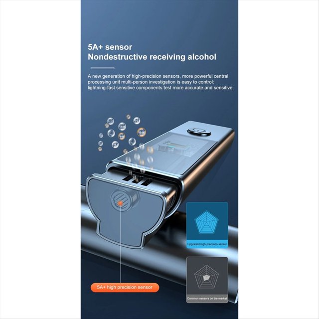 Non-Contact Alcohol Tester with LED Digital Display C09 Alcoholmeter Alcohol Tester TYPE-C Chargeing Diagnostic Tool