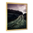thumbnail image 2 of Designart 'Countryside Muddy Road Under Full Moon' Modern Framed Art Print, 2 of 4