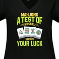 thumbnail image 4 of Inktastic Mahjong Women's Plus Size V-Neck T-Shirt, 4 of 5