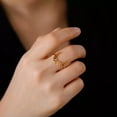 thumbnail image 4 of Women Moon Phase Ring Stainless Steel Crescent Moon Finger Rings Fashion Jewelry, 4 of 7