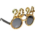 thumbnail image 1 of FESTFENDS Novel Design New Year Glasses Golden AC Photo Props 1Pcs Back to School, 1 of 8