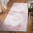 thumbnail image 3 of SAFAVIEH Tucson Herbert Traditional Machine Washable Runner, 2'6" x 10', Beige/Rust, 3 of 9