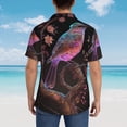 thumbnail image 4 of Susaid Bird4 Print Hawaiian Shirts for Men Women,Hawaiian Summer Short-Sleeve Casual Relaxed-Fit Button-Down,3X-Large, 4 of 7