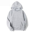 thumbnail image 3 of DeHolifer Unisex 2 PC Sweatsuit Set Men Women Oversized Long Sleeve Hoodies Pullover Sweatshirt Tracksuit Jogger Sweatpants Gray 3XL, 3 of 7