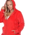 thumbnail image 5 of White Mark Women's Plus Size 2 Piece Velour Tracksuit Set, 5 of 5