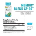 thumbnail image 2 of Solaray Memory Blend SP-30 | Herbal Blend w/ Cell Salt Nutrients to Help Support Memory, Concentrate & Focus | Non-GMO, Vegan | 50 Servings | 100 VegCaps, 2 of 6