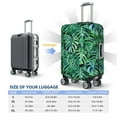 thumbnail image 6 of Easygdp Monstera Leaves Double-Sided Printed Elastic Suitcase Protective Cover,Invisible Zipper, Business Trip Luggage Cases,Washable And Resistant To Falling -Medium, 6 of 9