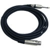 Pyle Pro Ppmjl15 Xlr Microphone Cable, 15ft (1/4'' Male To Xlr Female)