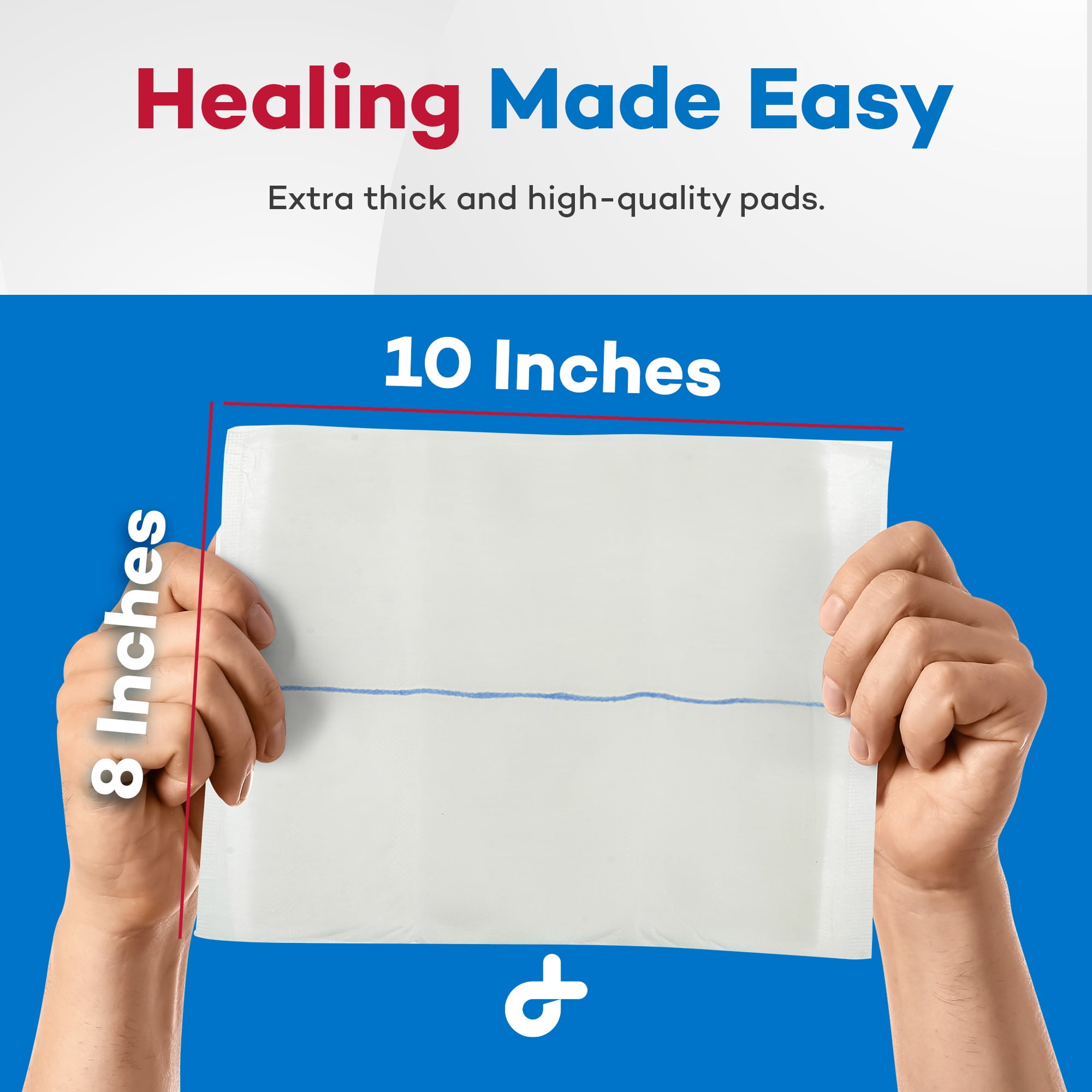 Dealmed Abdominal Combine Pads | Individually Wrapped, Absorbent, Latex-Free, Non Adherent | Abdominal Pads for Wound Care, Drainage, First Aid Kit | Sterile ABD Pads 8x10 in | 24/Box (Case of 15)