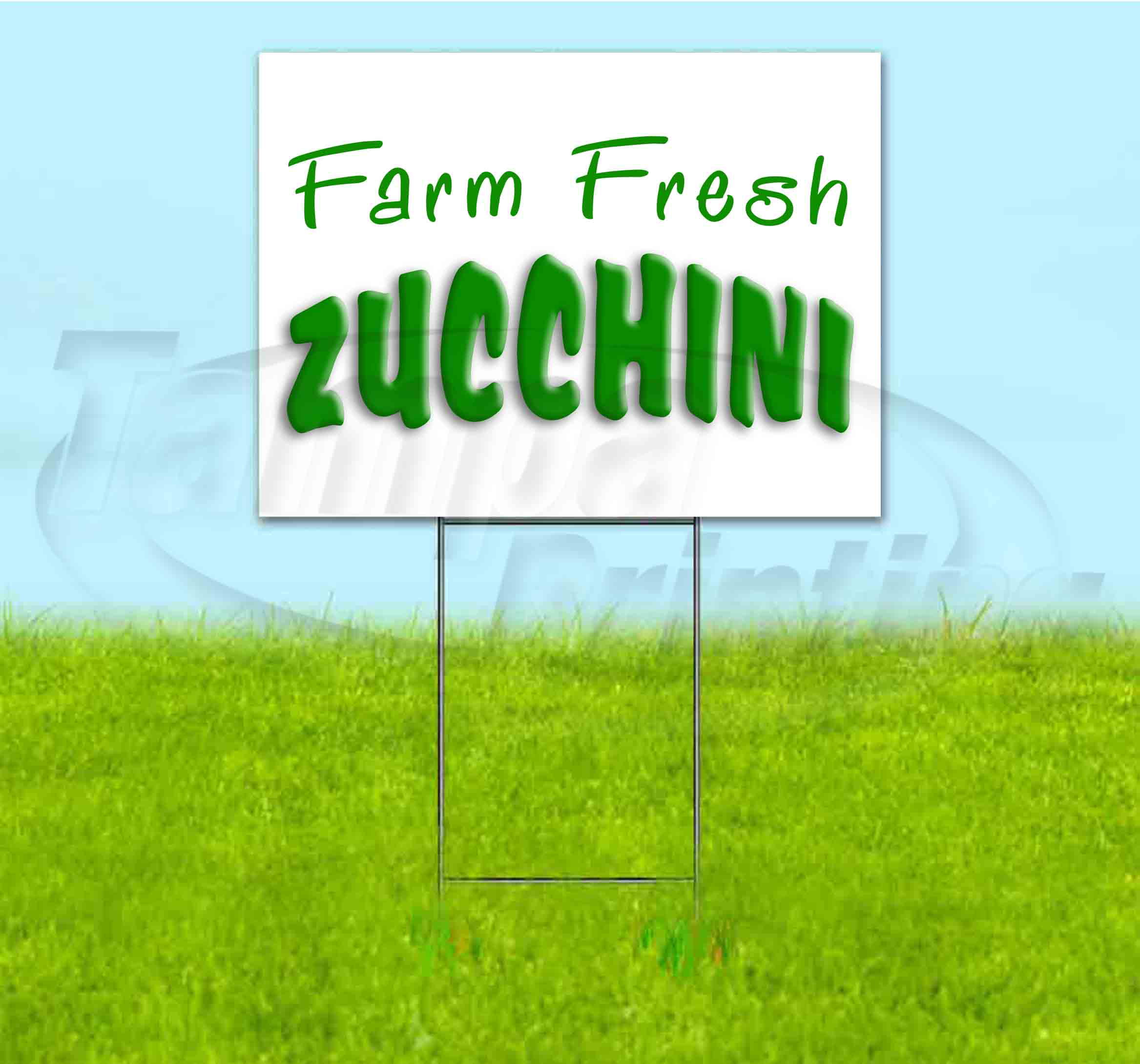Lawn Bandit Farm Fresh Produce Decorations USA Corrugated Plastic Yard Sign Advertising 18x24 New