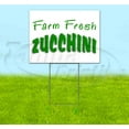 thumbnail image 1 of Farm Fresh Zucchini (18"x24") Corrugated Plastic Yard Sign, Bandit, Lawn, Decorations, New, Advertising, USA, 1 of 3