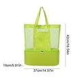 thumbnail image 3 of Beach Bag Women Mesh Beach Bag with Cooler Sandproof Beach Tote Bags with Cooler Top Zipper Large Totes for Pool Travel Daily, 3 of 6