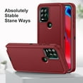 thumbnail image 6 of ELEHOLD for Motorola Moto G Stylus 5G 2021 Rugged Hybrid Case Military Grade Shockproof 360? Full Body Protection Slim Fit Anti-Scratch Case for Motorola Moto G Stylus 5G (2021),Red, 6 of 9