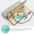 thumbnail image 3 of Autua Goldfish Flowers Travel Jewelry Box Organizer, Mini Case for Necklace, Ring, Earring, Portable Storage with Zipper Green, 3 of 5