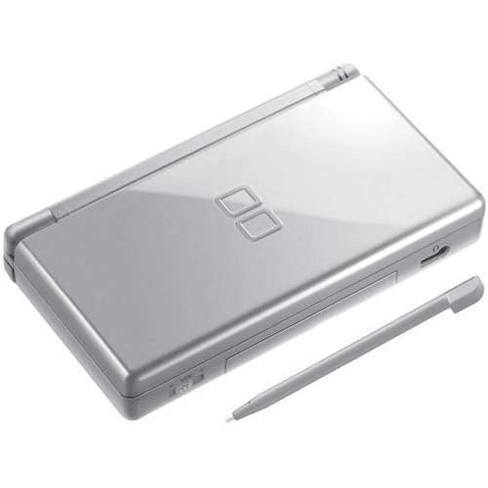 Nintendo DS, Nintendo DS & DSi, Lite Metallic Silver Gray Video Game Console with Wi-Fi, 14.07 oz