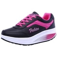 thumbnail image 2 of AUDeals Women's Rocker Sneakers, Platform Walking Shoes with Arch Support for Running and Training (Hot Pink, 9), 2 of 9